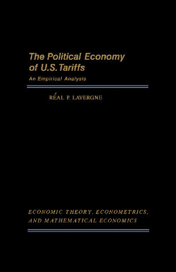 The Political Economy of U.S. Tariffs main product photo