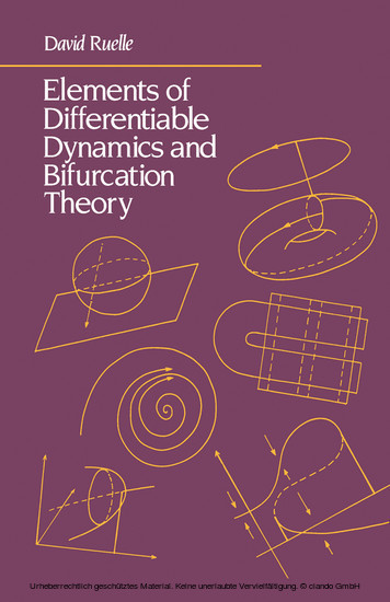 Elements of Differentiable Dynamics and Bifurcation Theory main product photo