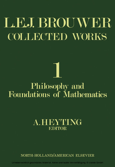 Philosophy and Foundations of Mathematics main product photo