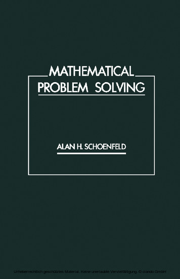 Mathematical Problem Solving main product photo