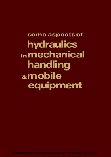 Some Aspects of Hydraulics in Mechanical Handling and Mobile Equipment main product photo