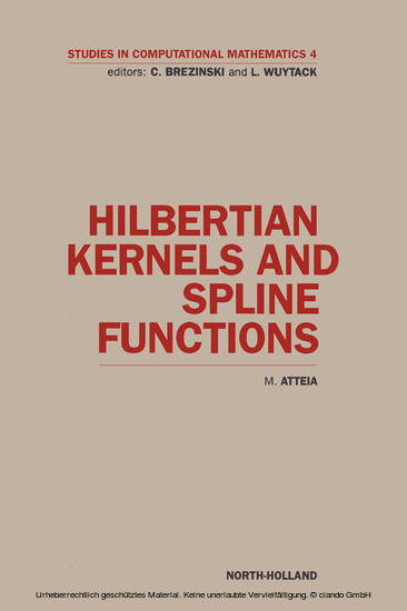 Hilbertian Kernels and Spline Functions main product photo