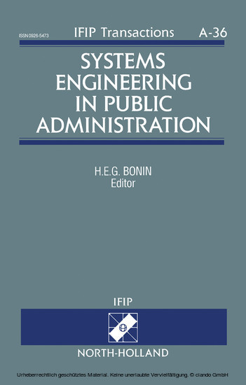 Systems Engineering in Public Administration main product photo