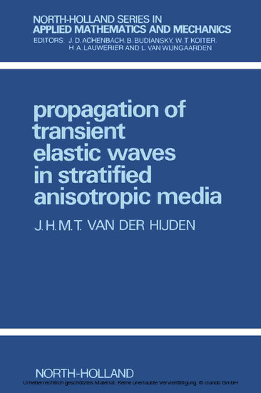 Propagation of Transient Elastic Waves in Stratified Anisotropic Media main product photo