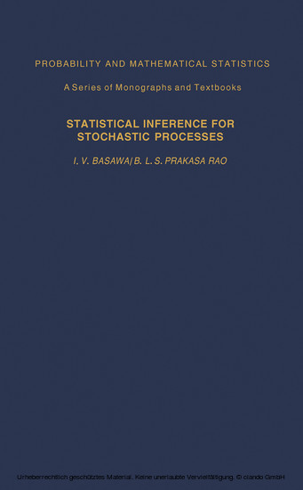 Statistical Inferences for Stochasic Processes main product photo