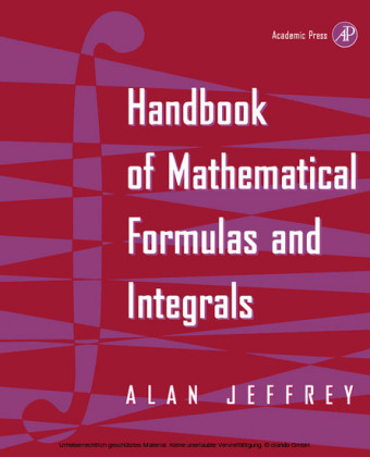 Handbook of Mathematical Formulas and Integrals