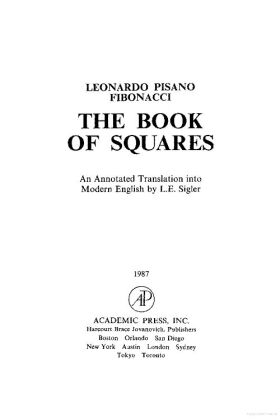 Leonardo Pisano (Fibonacci)
