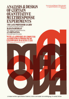 Analysis and Design of Certain Quantitative Multiresponse Experiments