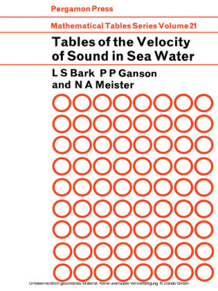 Tables of the Velocity of Sound in Sea Water