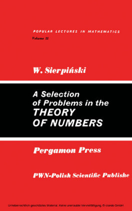 A Selection of Problems in the Theory of Numbers