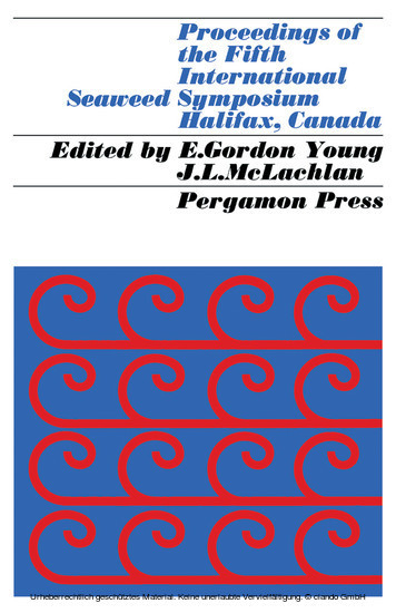 Proceedings of the Fifth International Seaweed Symposium, Halifax, August 25-28, 1965 main product photo