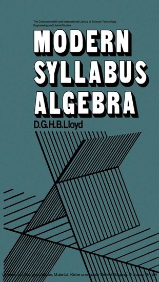Modern Syllabus Algebra main product photo