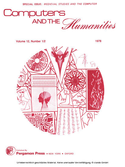 Medieval Studies and the Computer main product photo