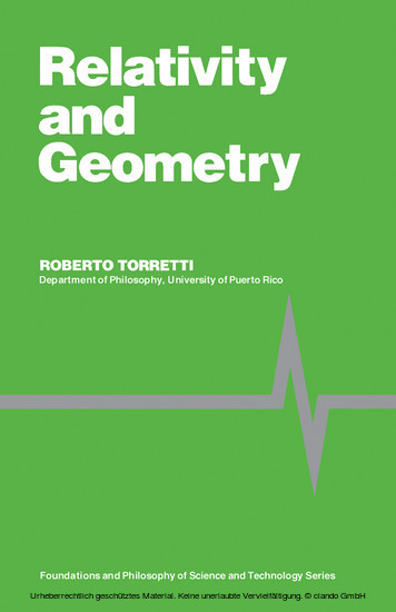 Relativity and Geometry main product photo