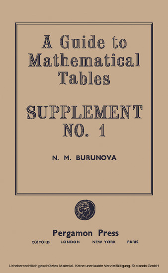 A Guide to Mathematical Tables main product photo