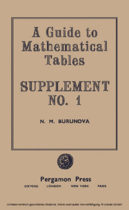 A Guide to Mathematical Tables