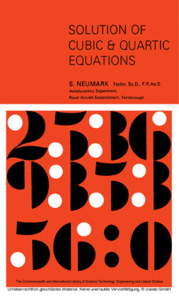 Solution of Cubic and Quartic Equations