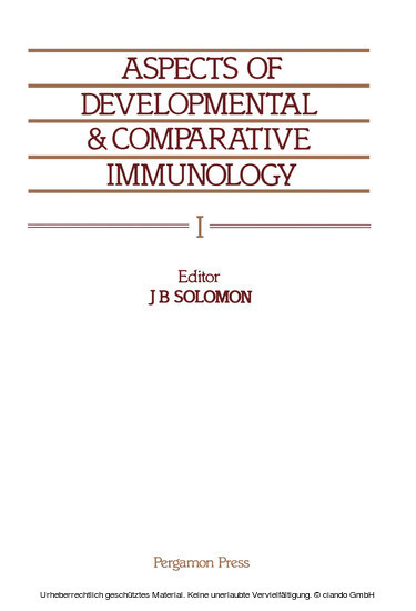 Aspects of Developmental and Comparative Immunology main product photo
