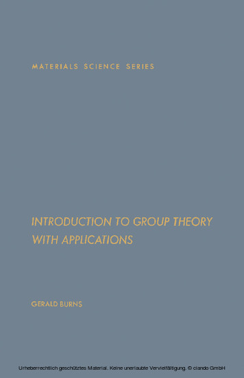 Introduction to Group Theory with Applications main product photo