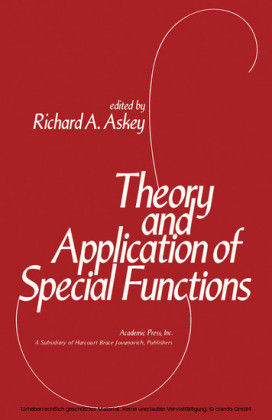 Theory and Application of Special Functions