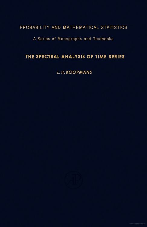 The Spectral Analysis of Time Series main product photo