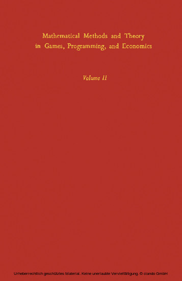Mathematical Methods and Theory in Games, Programming, and Economics main product photo