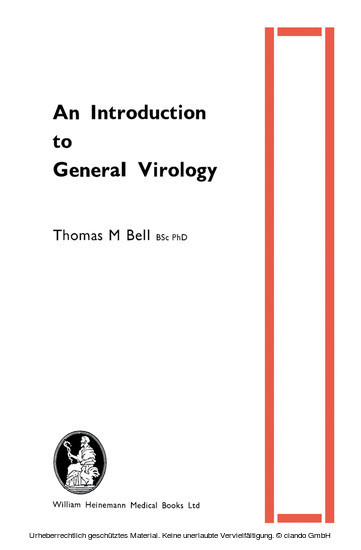 An Introduction to General Virology main product photo