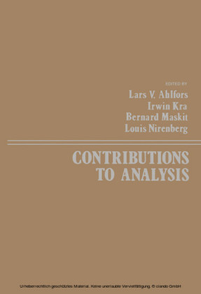 Contributions to Analysis