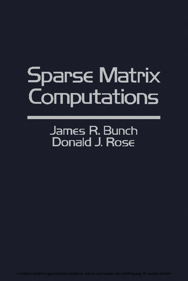 Sparse Matrix Computations main product photo