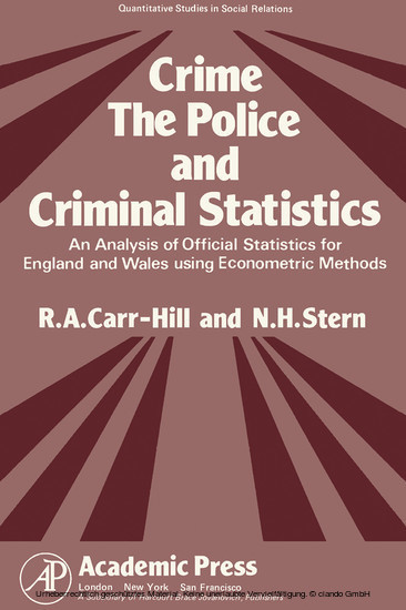Crime, the Police and Criminal Statistics main product photo