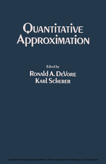 Quantitative Approximation main product photo