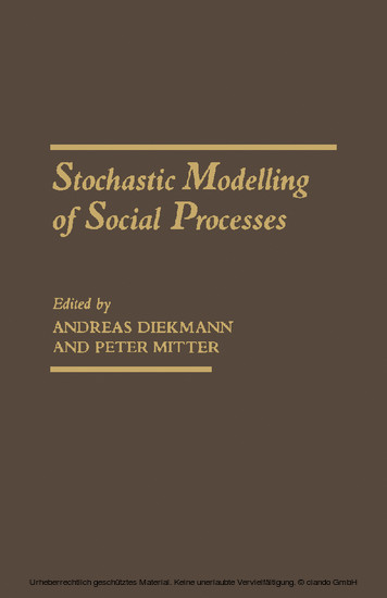 Stochastic Modelling of Social Processes main product photo