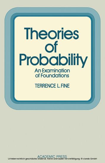 Theories of Probability main product photo