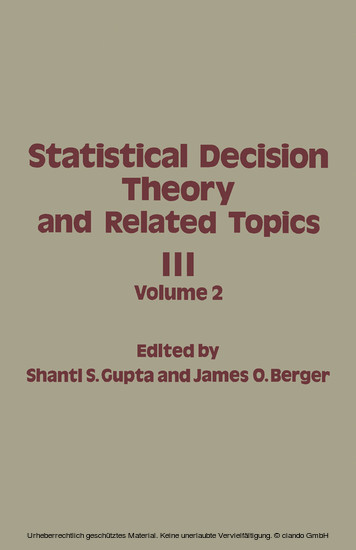 Statistical Decision Theory and Related Topics III main product photo