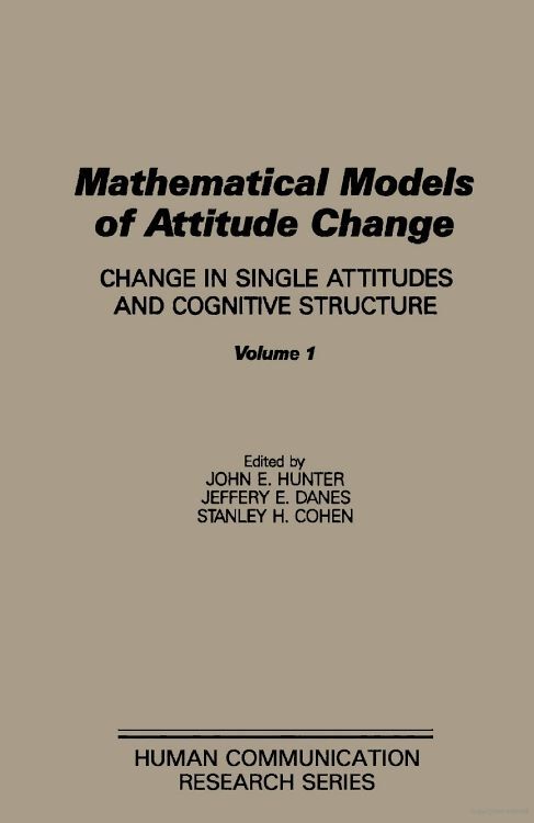 Mathematical Models of Attitude Change main product photo
