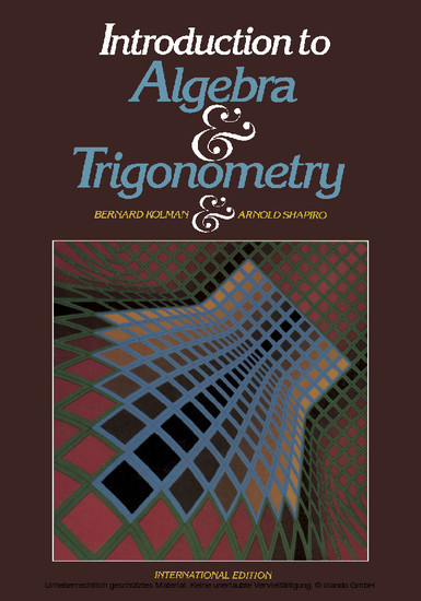 Introduction to Algebra and Trigonometry main product photo