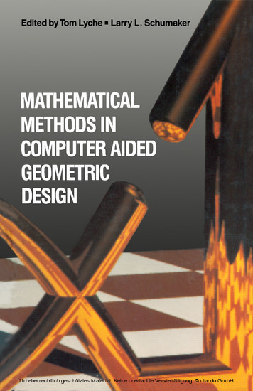 Mathematical Methods in Computer Aided Geometric Design main product photo