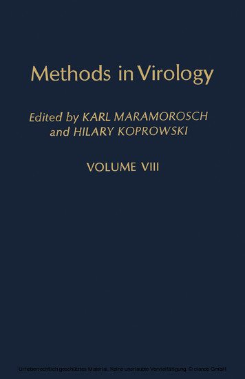 Methods in Virology main product photo
