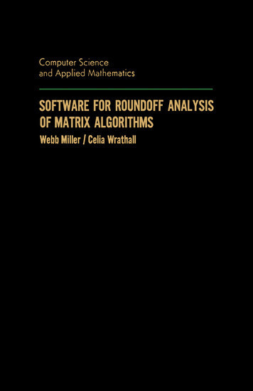 Software for Roundoff Analysis of Matrix Algorithms main product photo