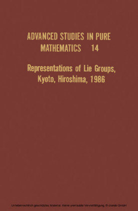 Representations of Lie Groups, Kyoto, Hiroshima, 1986