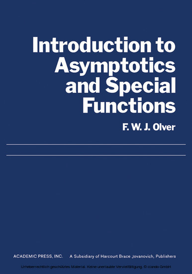 Introduction to Asymptotics and Special Functions main product photo