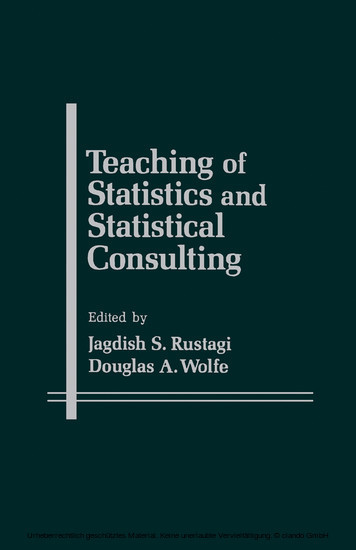 Teaching of Statistics and Statistical Consulting main product photo