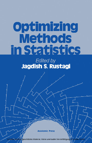 Optimizing Methods in Statistics main product photo