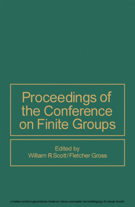 Proceedings of the Conference on Finite Groups