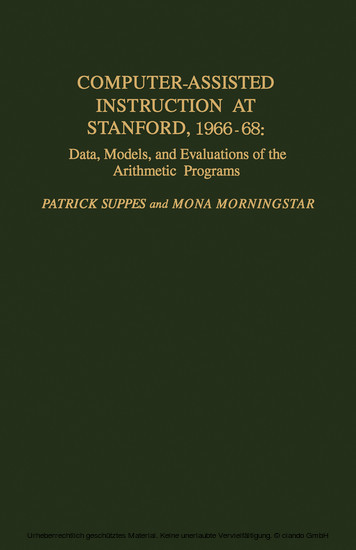 Computer-Assisted Instruction at Stanford, 1966-68 main product photo