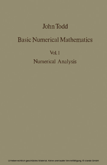 Numerical Analysis main product photo