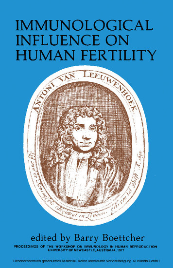 Immunological Influence on Human Fertility main product photo
