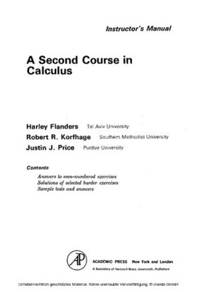 A Second Course in Calculus
