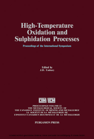 High-Temperature Oxidation and Sulphidation Processes main product photo
