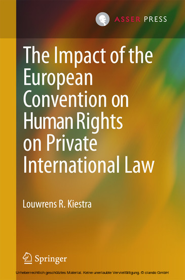 The Impact of the European Convention on Human Rights on Private International Law main product photo